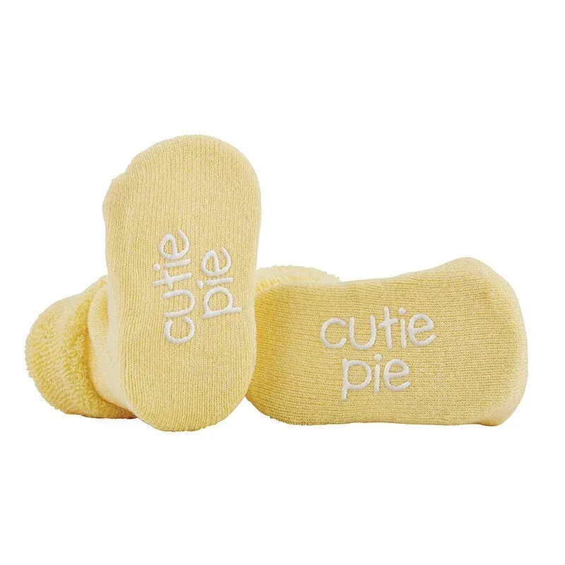 Socks - Yellow- Cutie Pie, 3-12 Mths