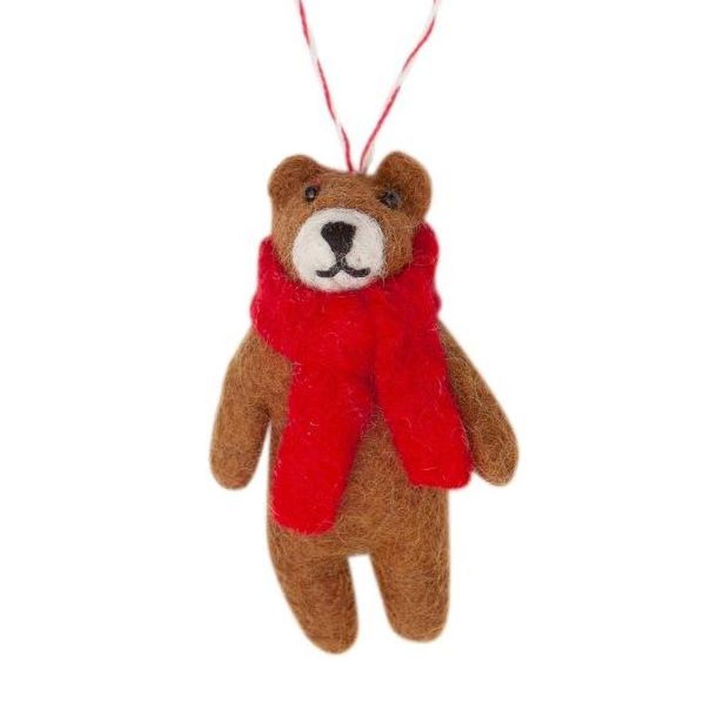Felt Bear Brown