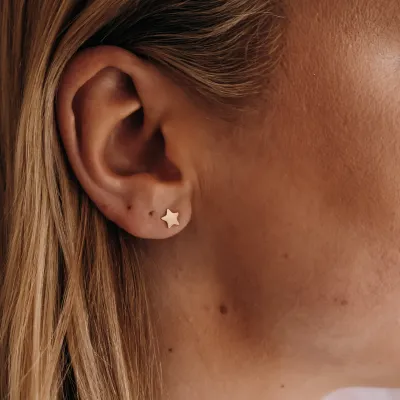 Star Studs - Silver