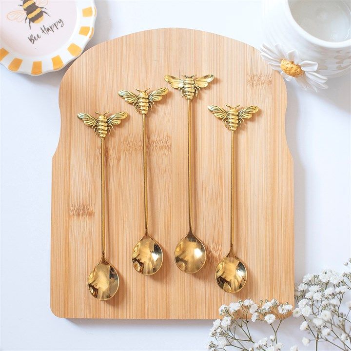 Honey Bee Set Of Four Spoons