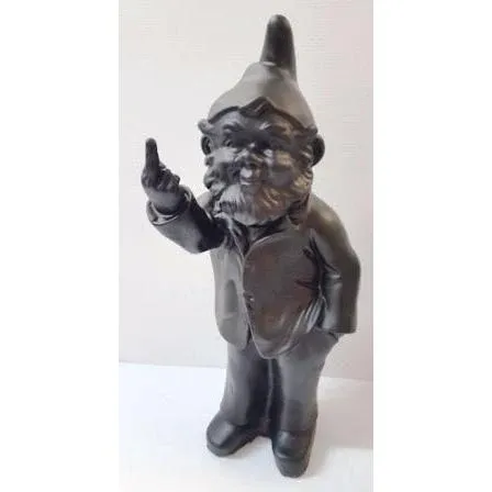 Cheeky Baby Gnome Statue Black 20cm