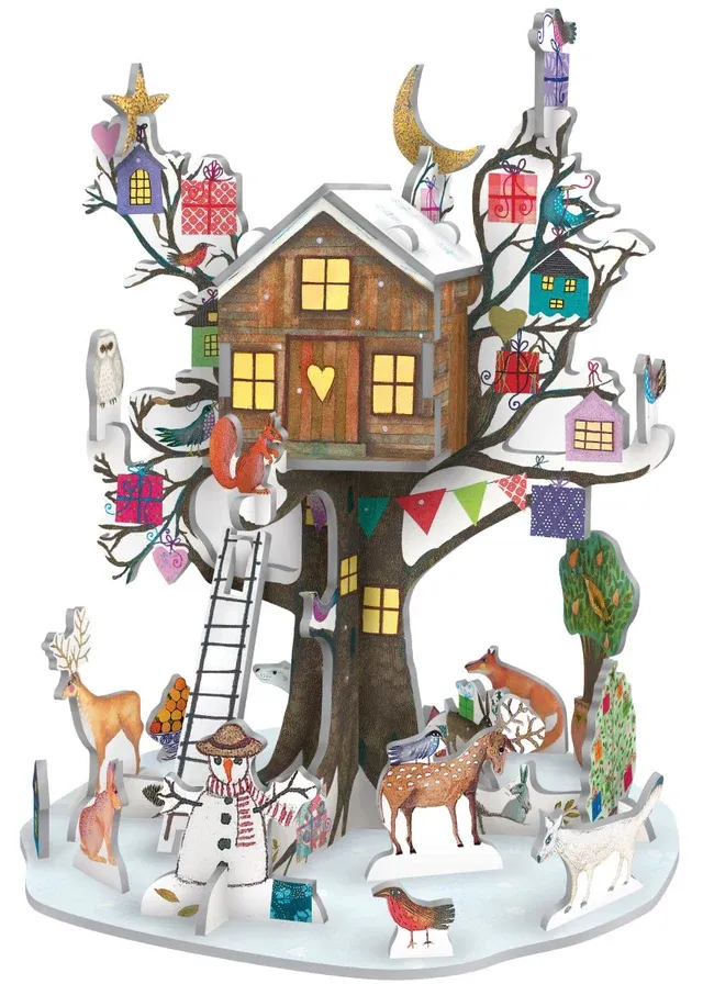 The Christmas Tree House Petite Pop and Slot Roger la Borde 3D Advent Calendar