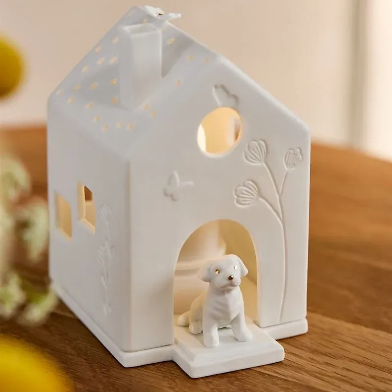 Lighthouse Dog Tealight Holder