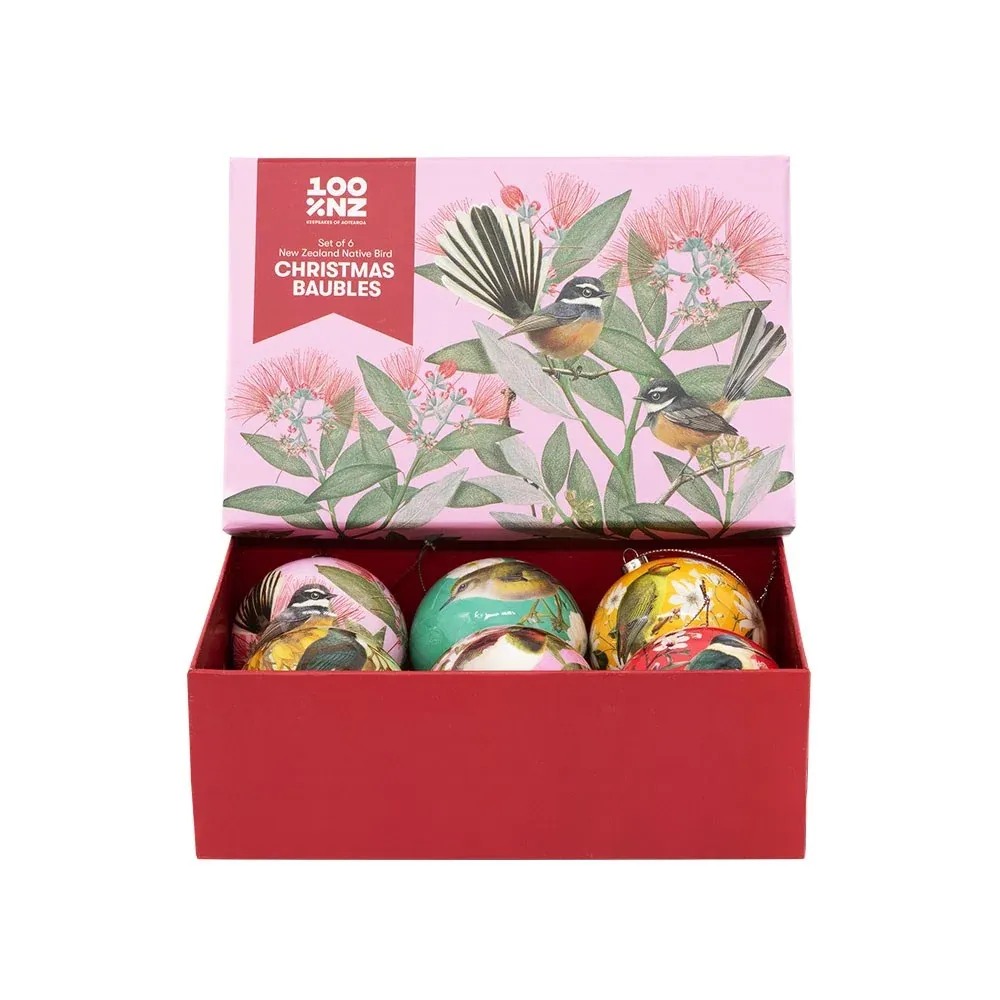 NZ Native Birds Christmas Baubles