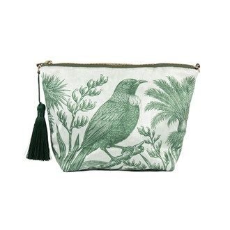 Under the Nikau Velvet Cosmetic Bag