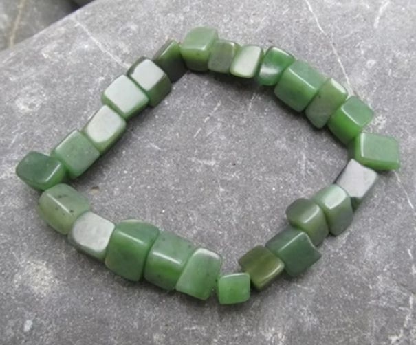 New Zealand Greenstone Chunky Chip Bracelet