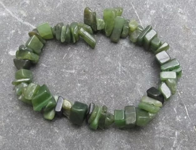 New Zealand Greenstone  Chip Bracelet