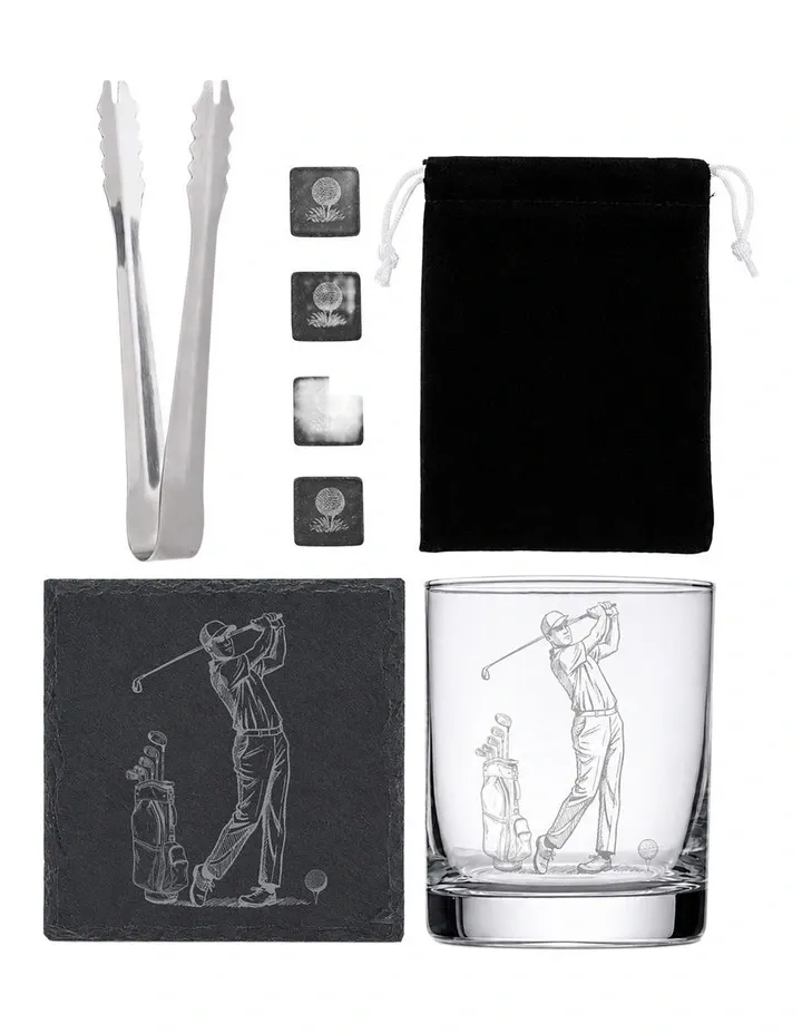 Whisky Business Golf 9pc Whisky Set