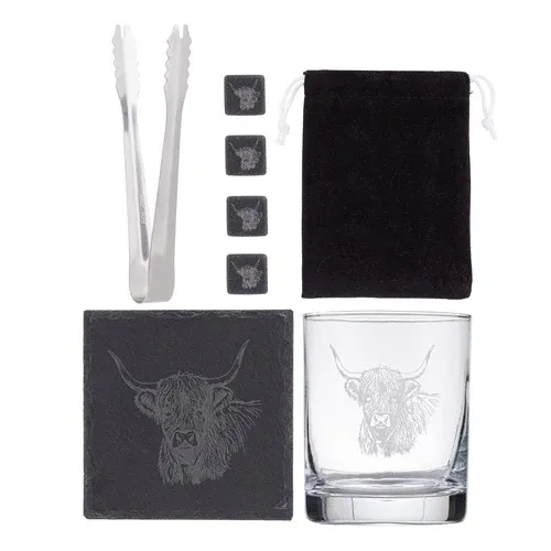 Whisky Business Highland Cow 9pc Whisky