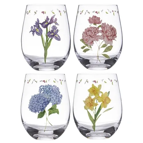 Garden Bouquet 4pk Assorted Crystal