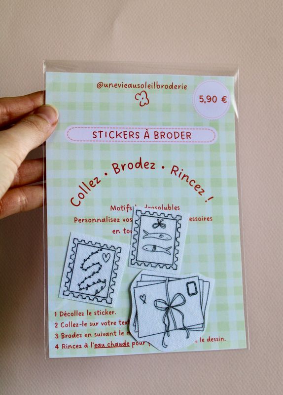 Stickers à broder - Lot de timbres