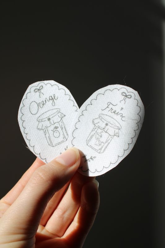 Stickers à broder - Confiture