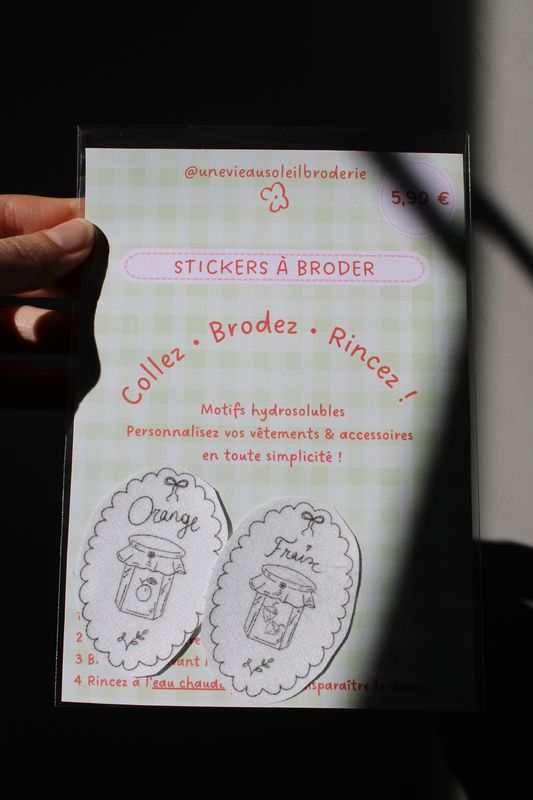 Stickers à broder - Confiture