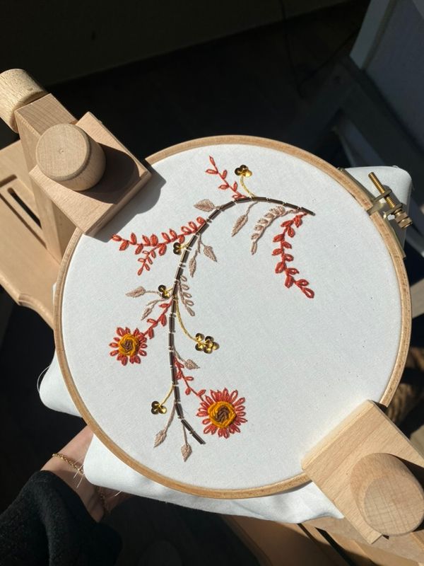 Branche Fleurie - Kit de broderie