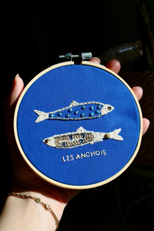 Les Anchois - Kit de broderie