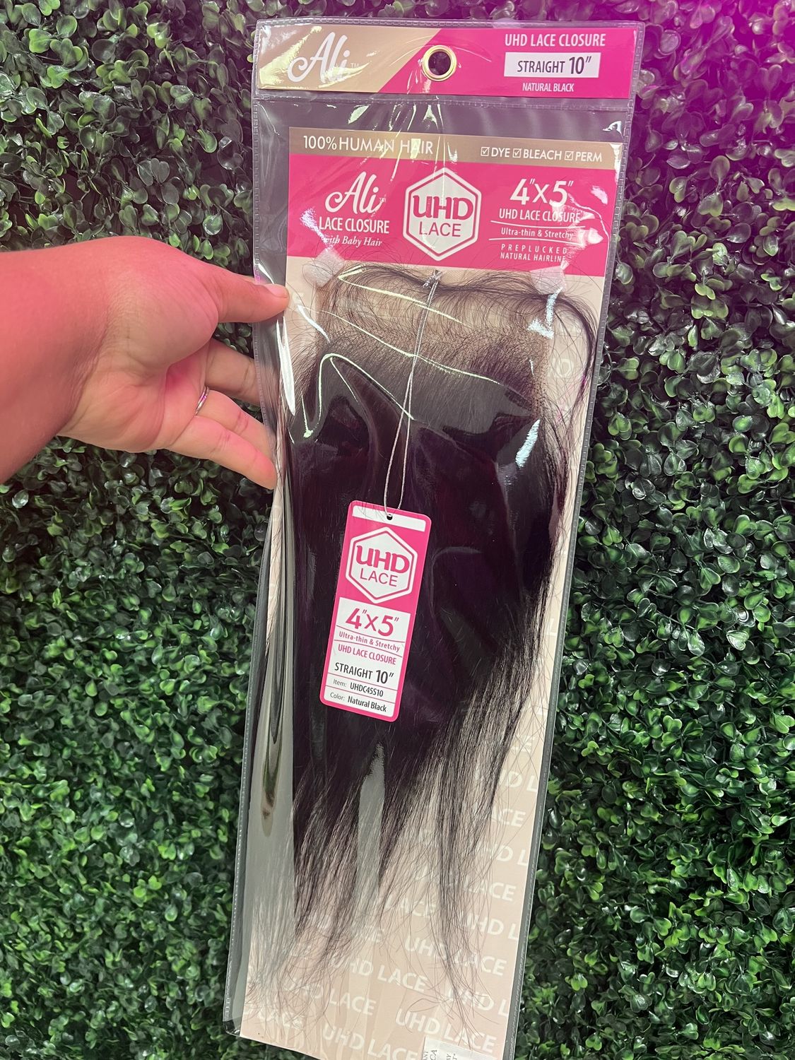 ALI LACE CLOSURE 4X5 STRAIGHT 10&quot;