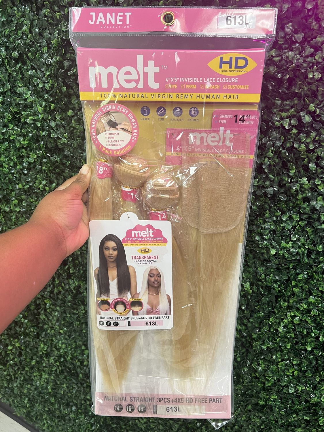 MELT NATURAL STRAIGHT 14/16/18&quot; 613L