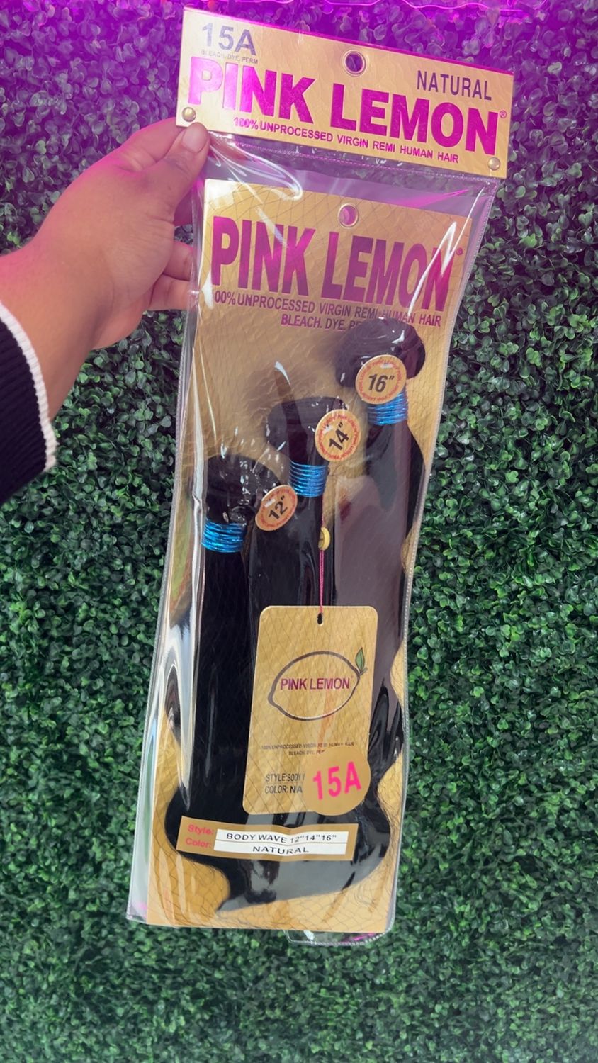 PINK LEMON BUNDLES BODY WAVE 12/14/16&quot;