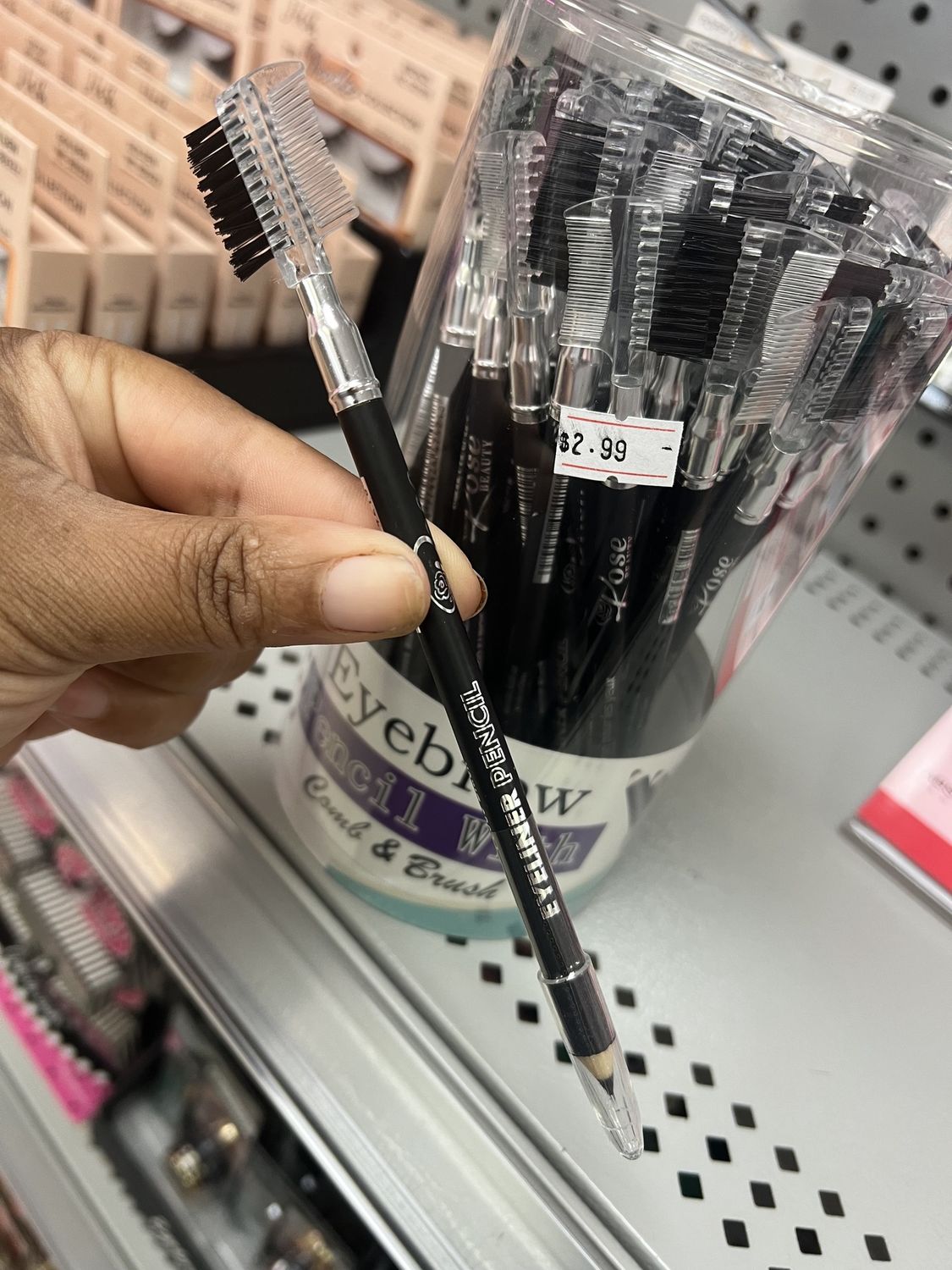 EYEBROW PENCIL W/COMB &amp; BRUSH
