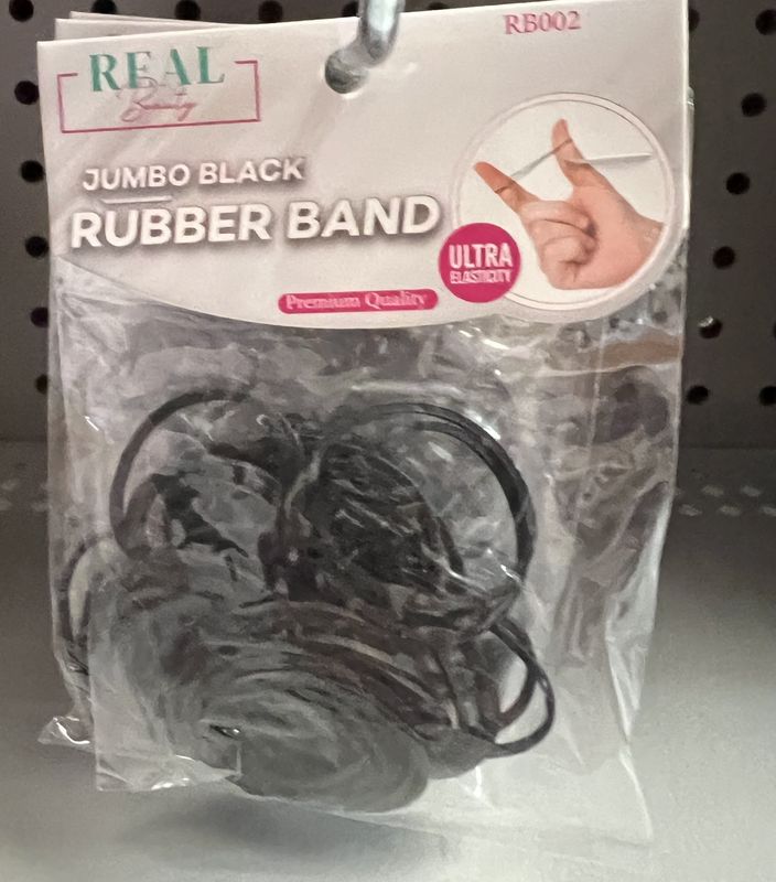 JUMBO BLACK RUBBERBANDS