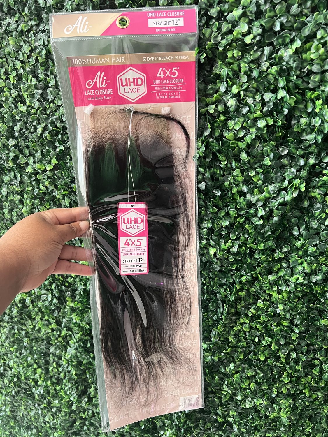 ALI LACE CLOSURE 4X5 STRAIGHT 12&quot;