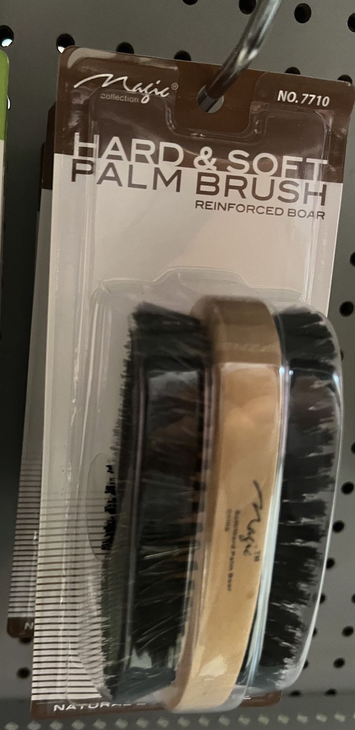 HARD &amp; SOFT PALM BRUSH