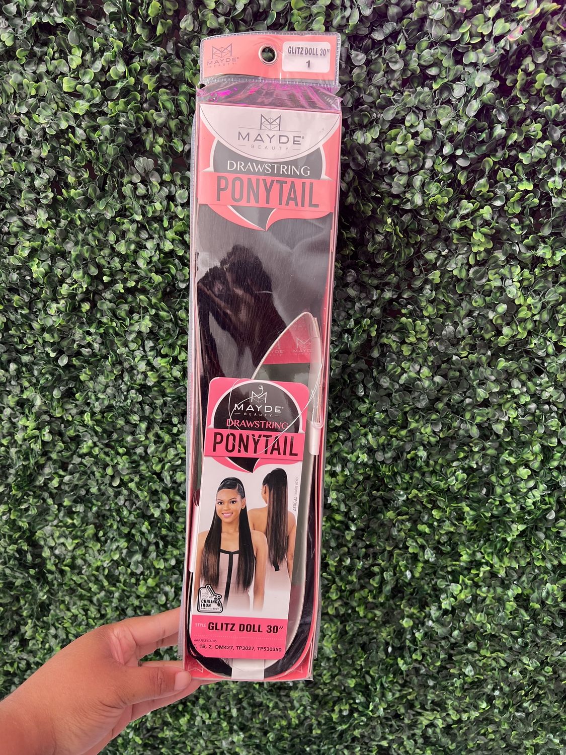 MAYDE DRAWSTRING PONYTAIL GLITZ DOLL 30&quot;