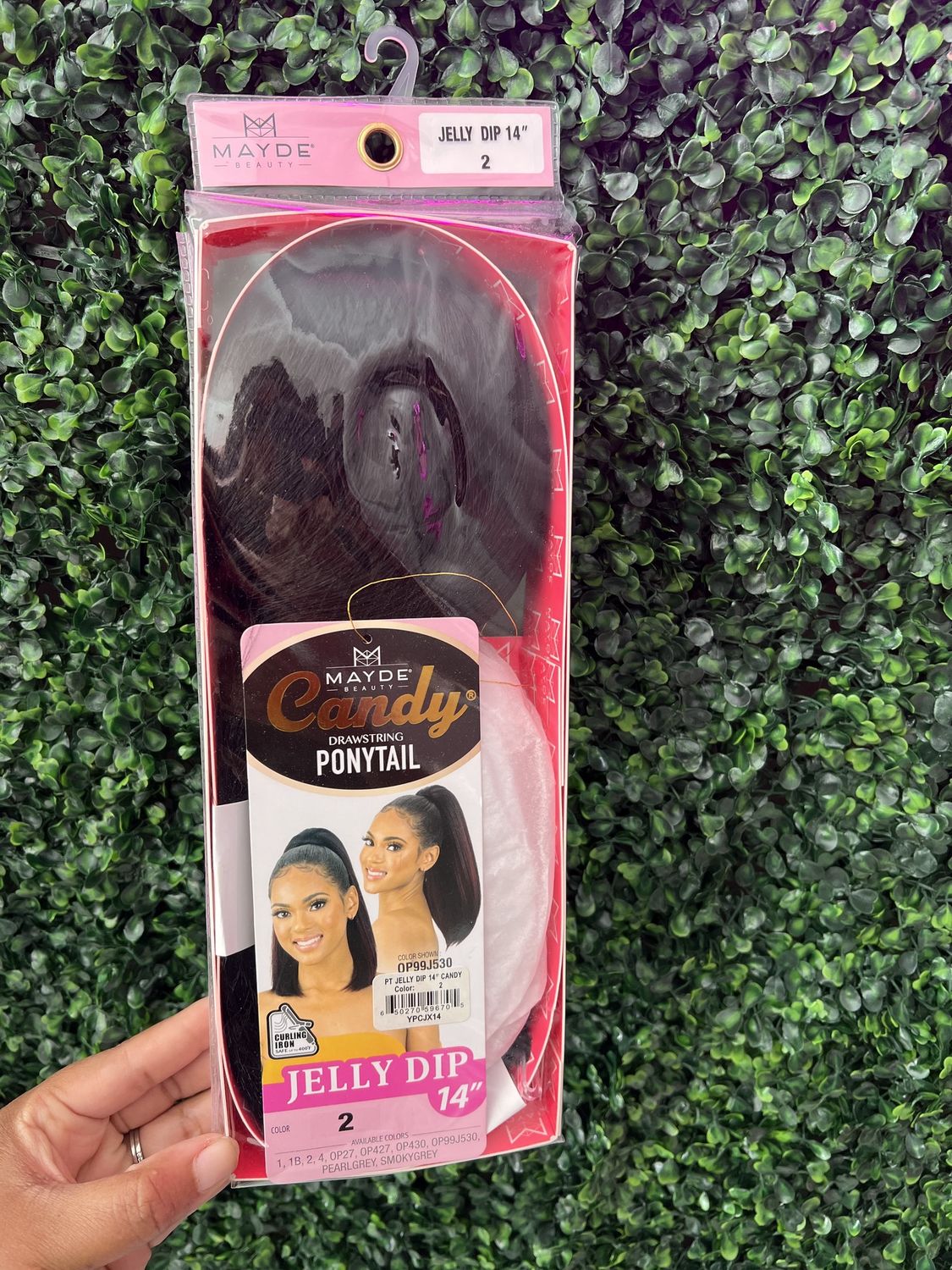 MAYDE DRAWSTRING PONYTAIL JELLY DIP 14&quot;