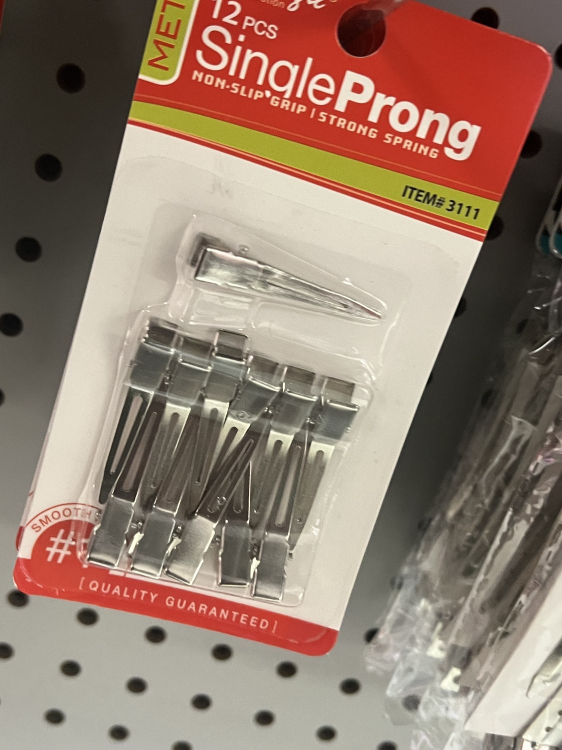 SINGLE PRONG CLIPS