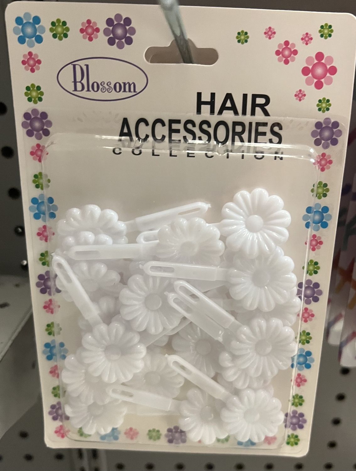 SUNFLOWER BARRETTES [WHITE]