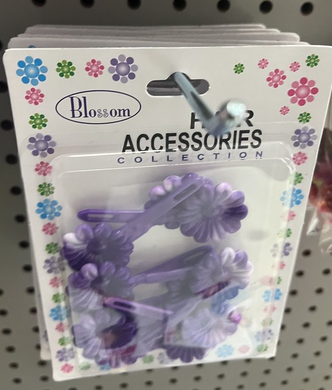 SUNFLOWER BARRETTES [PURPLE]