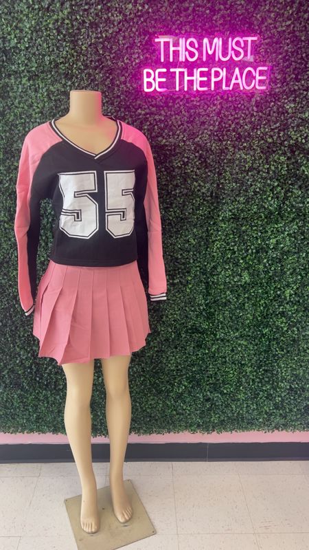 JERSEY &amp; SKIRT 2PC SET