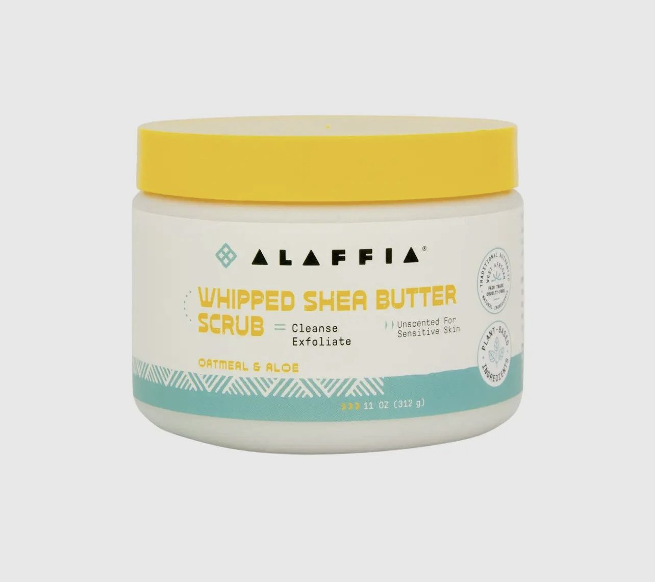 AUTHENTIC AFRICAN WHIPPED SHEA BUTTER SCRUB [OATMEAL &amp; ALOE] 11OZ
