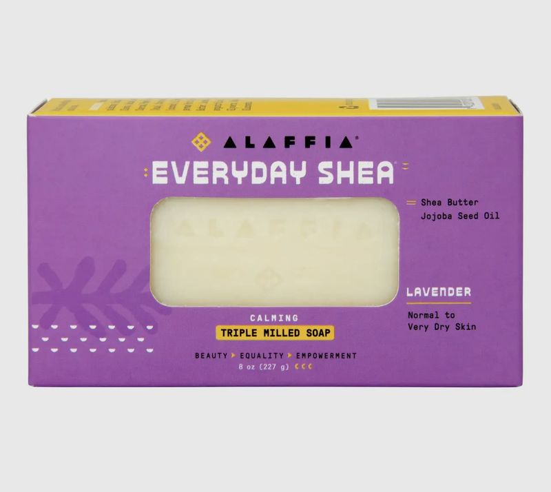 EVERYDAY SHEA BAR SOAP  [LAVENDER] 8OZ
