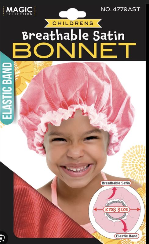 KIDS SATIN BONNET
