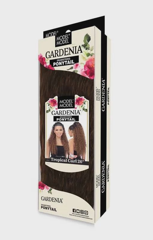 GARDENIA DRAWSTRING PONYTAIL TROPICAL CURL 26"