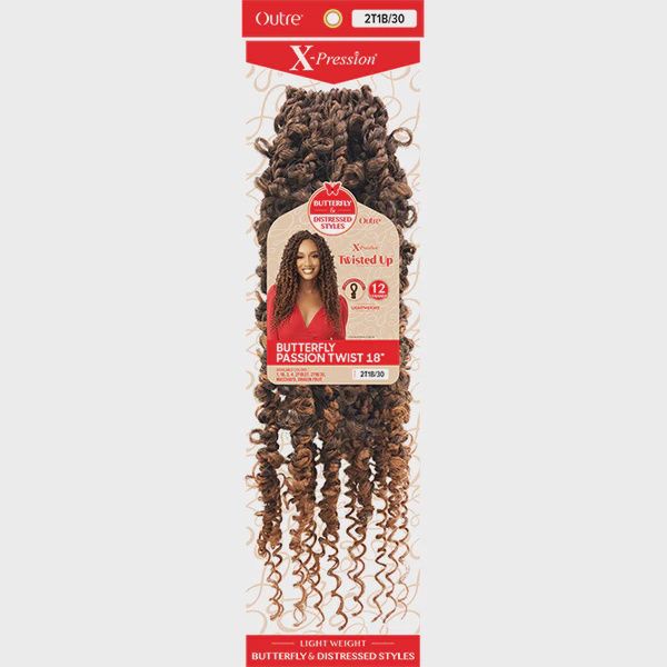 TWISTED UP BUTTERFLY PASSION TWIST 18&quot;