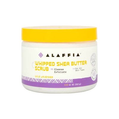 AUTHENTIC AFRICAN WHIPPED SHEA BUTTER SCRUB [WILD LAVENDER]