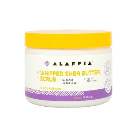 AUTHENTIC AFRICAN WHIPPED SHEA BUTTER SCRUB [WILD LAVENDER]