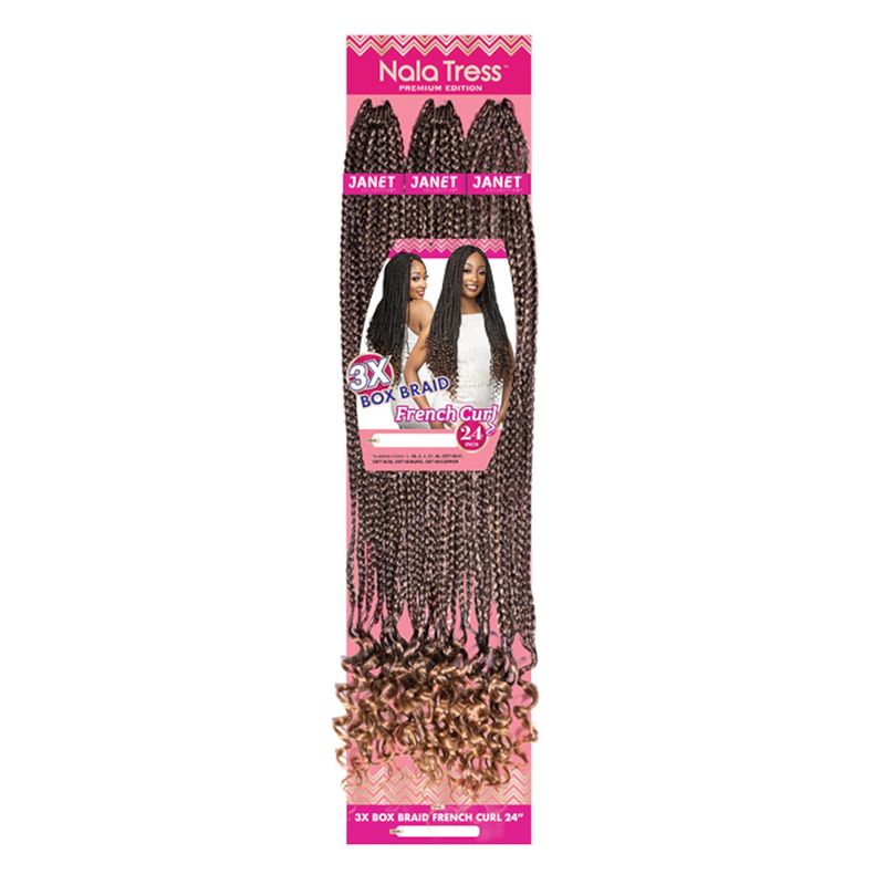 NALA TRESS BOX BRAID FRENCH CURL 24"