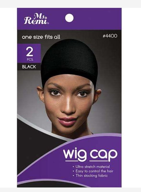 MS REMI BLACK STOCKING WIG CAP