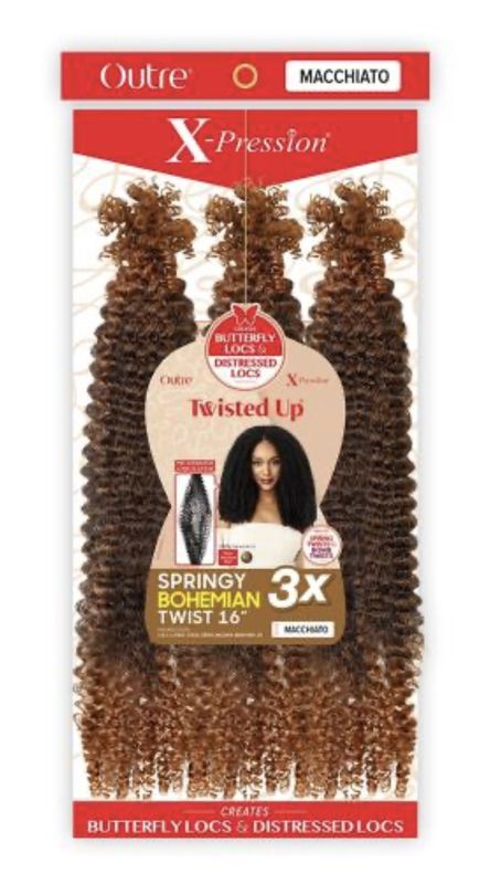 TWISTED UP XPRESSION SPRINGY BOHEMIAN TWIST 16"