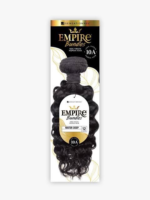 EMPIRE BUNDLES WATER DEEP NATURAL BLK 10&quot;