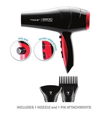 TYCHE AH DRYER 2200 BLACK-TAH-D3B