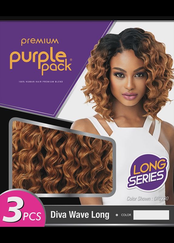 PURPLE PACK 3PCS DIVA WAVE LONG
