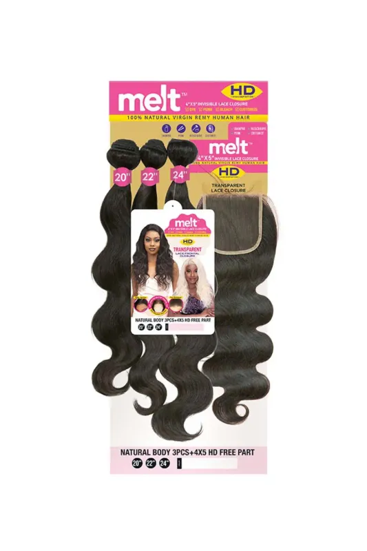 Melt Brazilian Natural Body Wave 3pcs