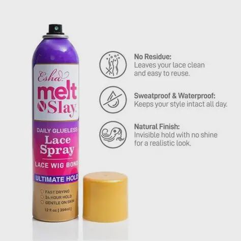 Esha Melt N Slay Lace Spray, Hold: Ultimate Hold