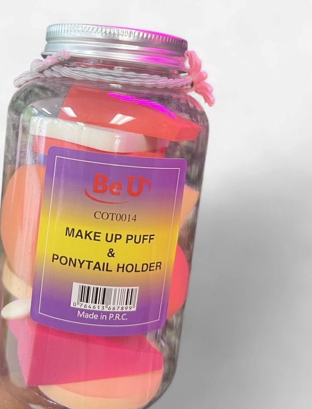 Makeup Puff &amp; Ponytail Holder