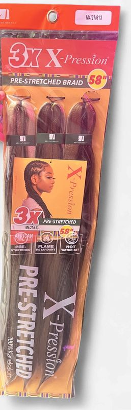 3X Xpression Braiding Hair 58" [M4/27/613]