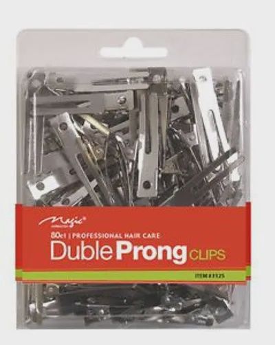 Magic Double Prong Metal Clips 80PCS